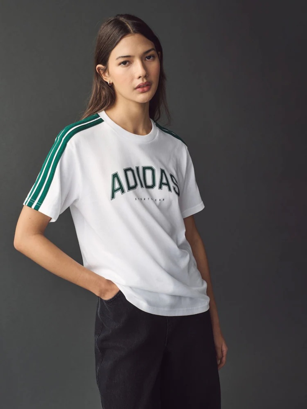 Adidas White Short Sleeve Tee